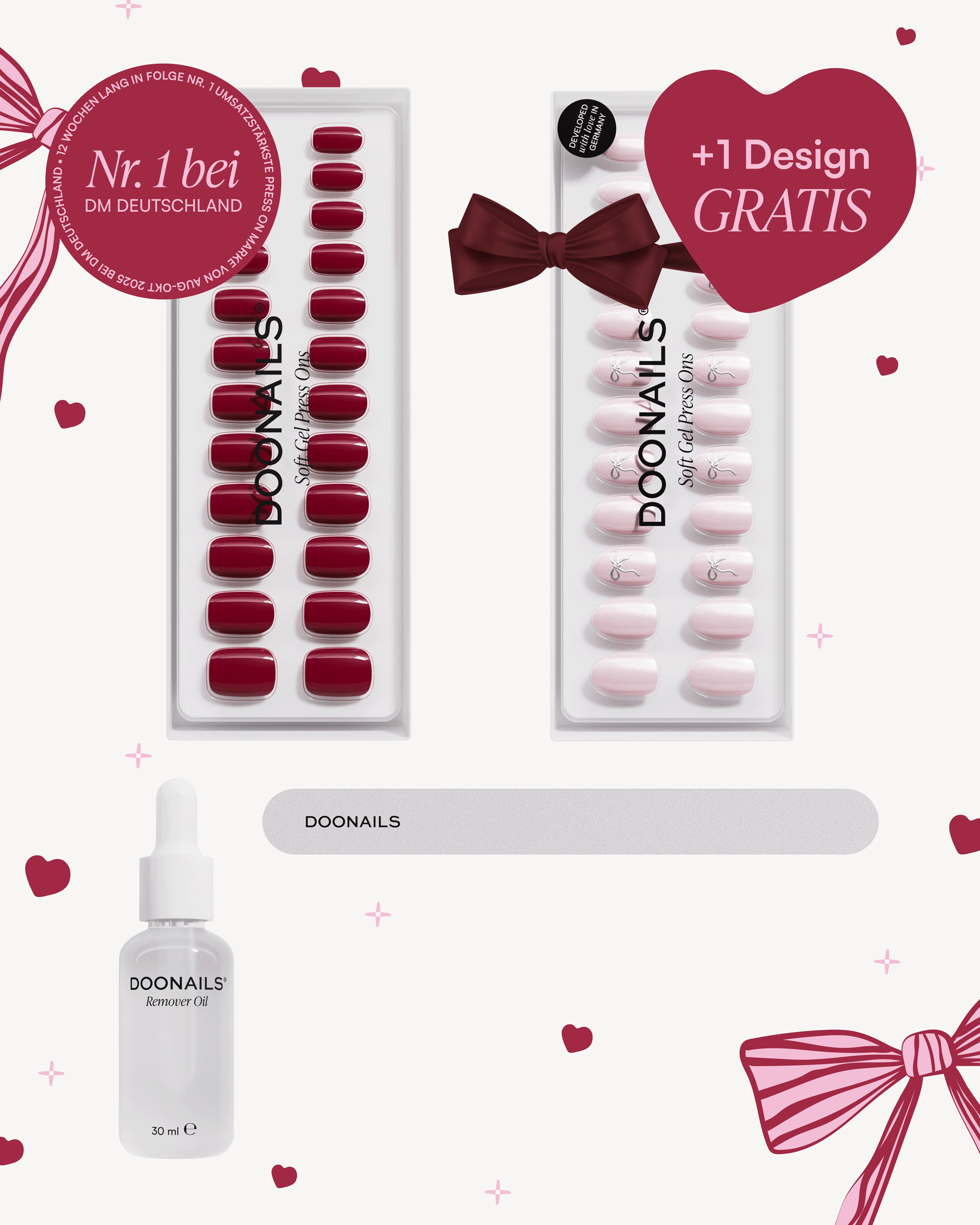 Valentinstag Starter Set - Soft Gel Press Ons