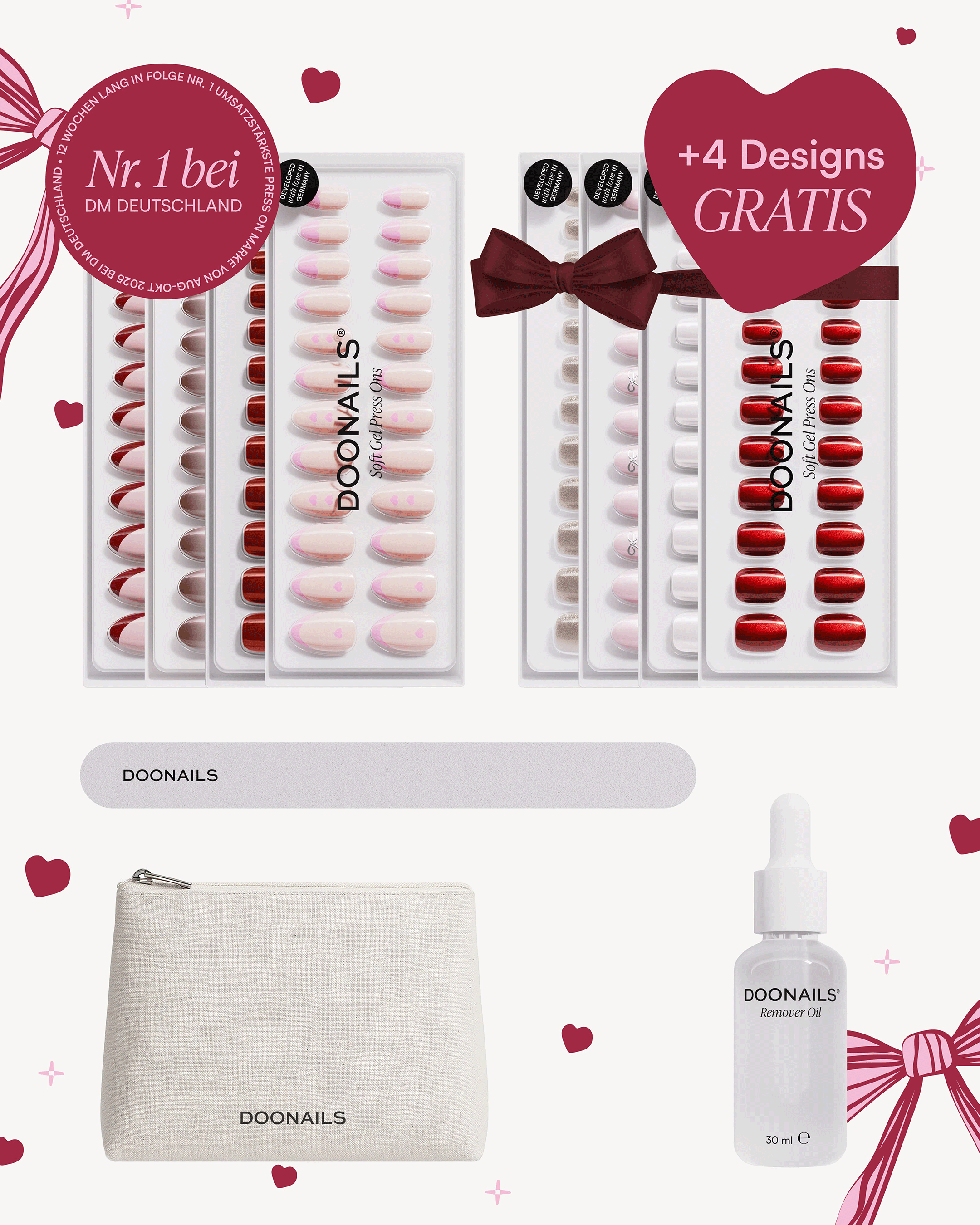 Valentinstag Starter Set - Soft Gel Press Ons