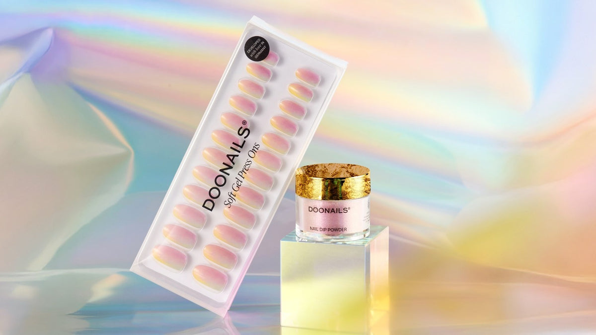 8.te Limited Edition von Dipping Powder und Soft Gel Press Ons in Pastell tönen.