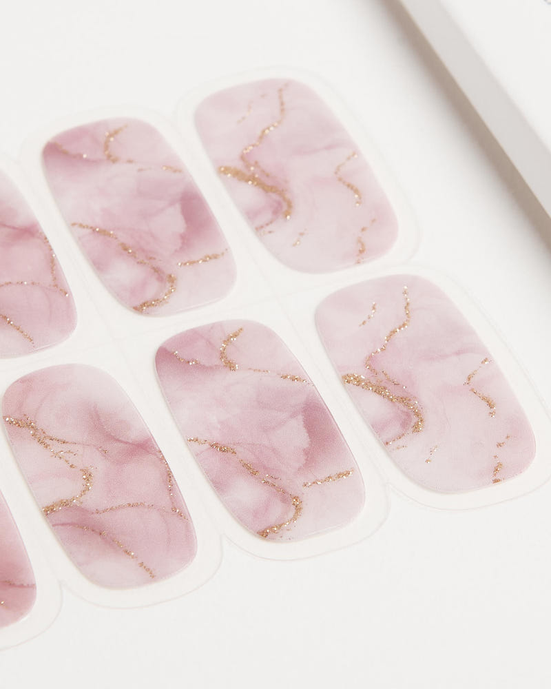 Rose Marble Gel Strips - Doonails
