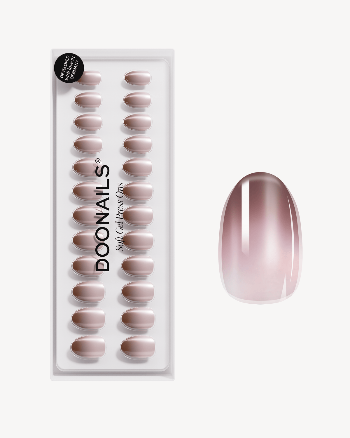 Brownie Short Round Soft Gel Press Ons - Doonails