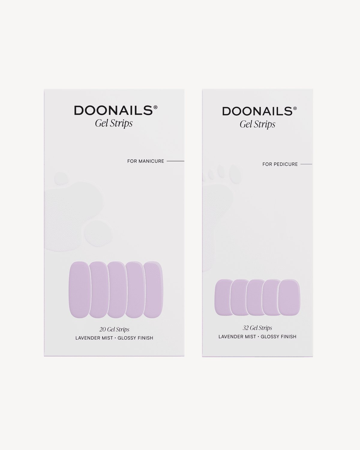 Lavender Mist Mani & Pedi Set - Gel Strips