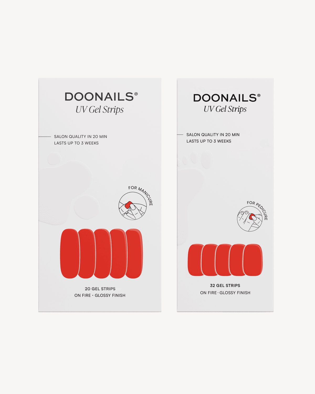 On Fire Mani & Pedi Set - Gel Strips