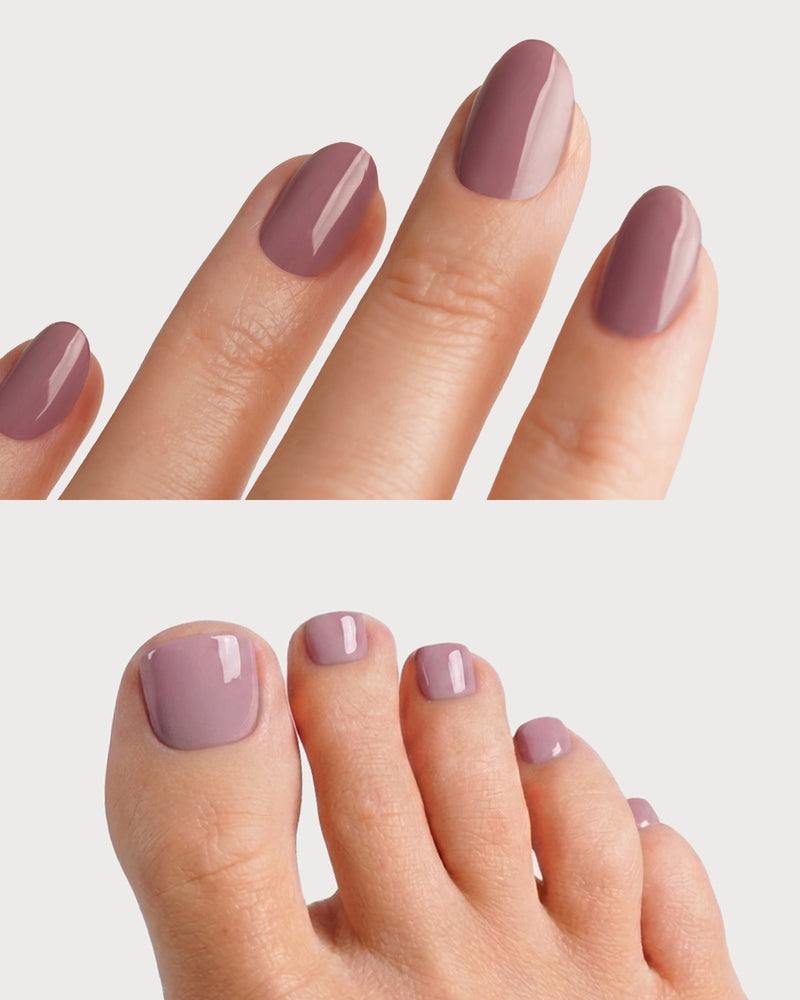 Silent Night Mauve Mani & Pedi Set - Gel Strips
