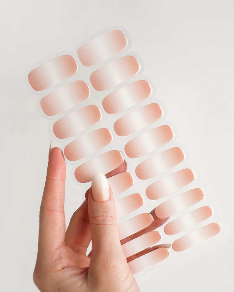 Nude Glitter Babyboomer Gel Strips - Doonails