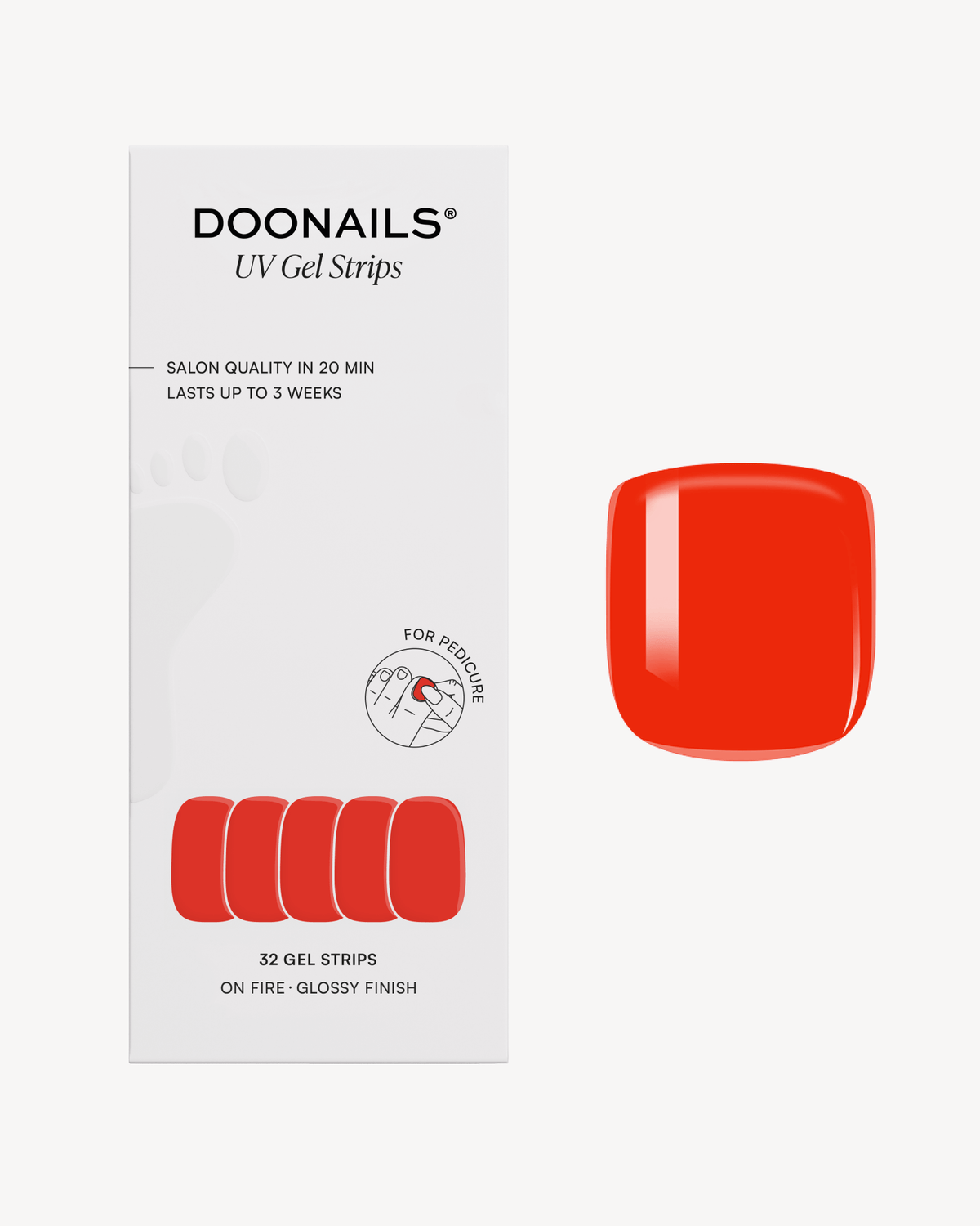 On Fire Pediküre Gel Strips - Doonails