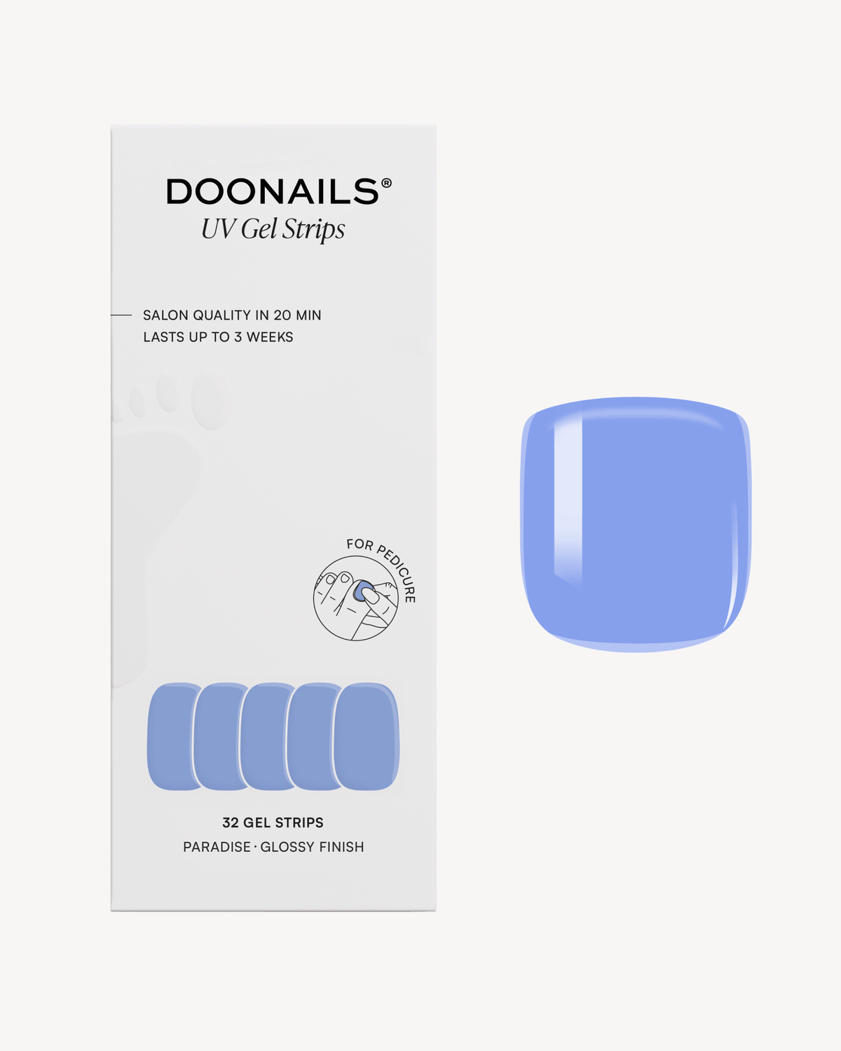 Paradise Pediküre Gel Strips - Doonails