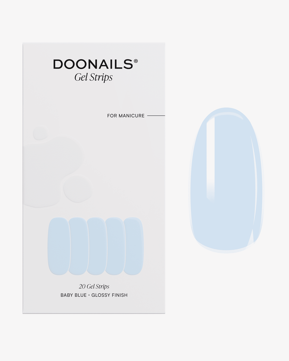 Baby Blue UV Gel Strips