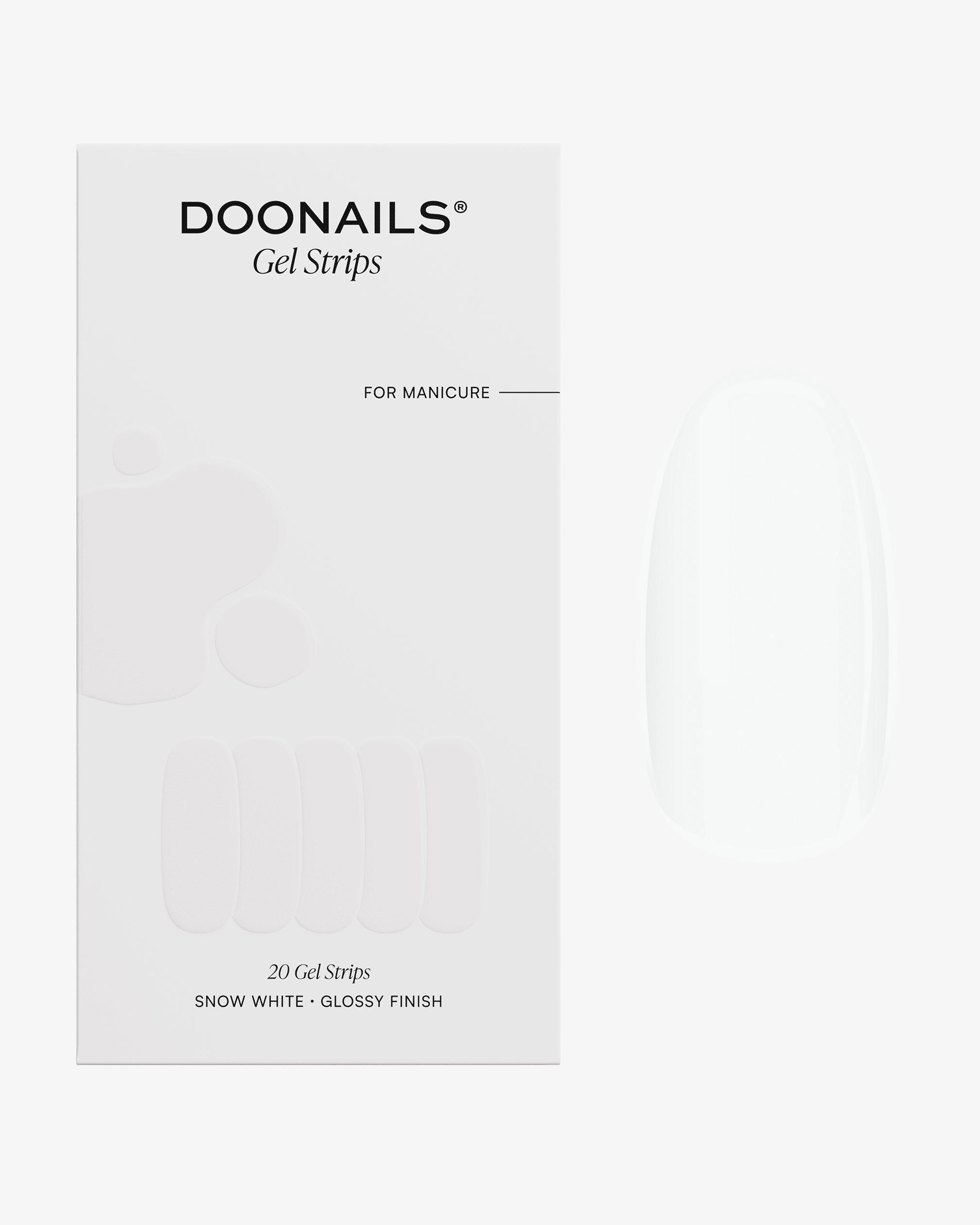 Snow White Gel Strips - Doonails
