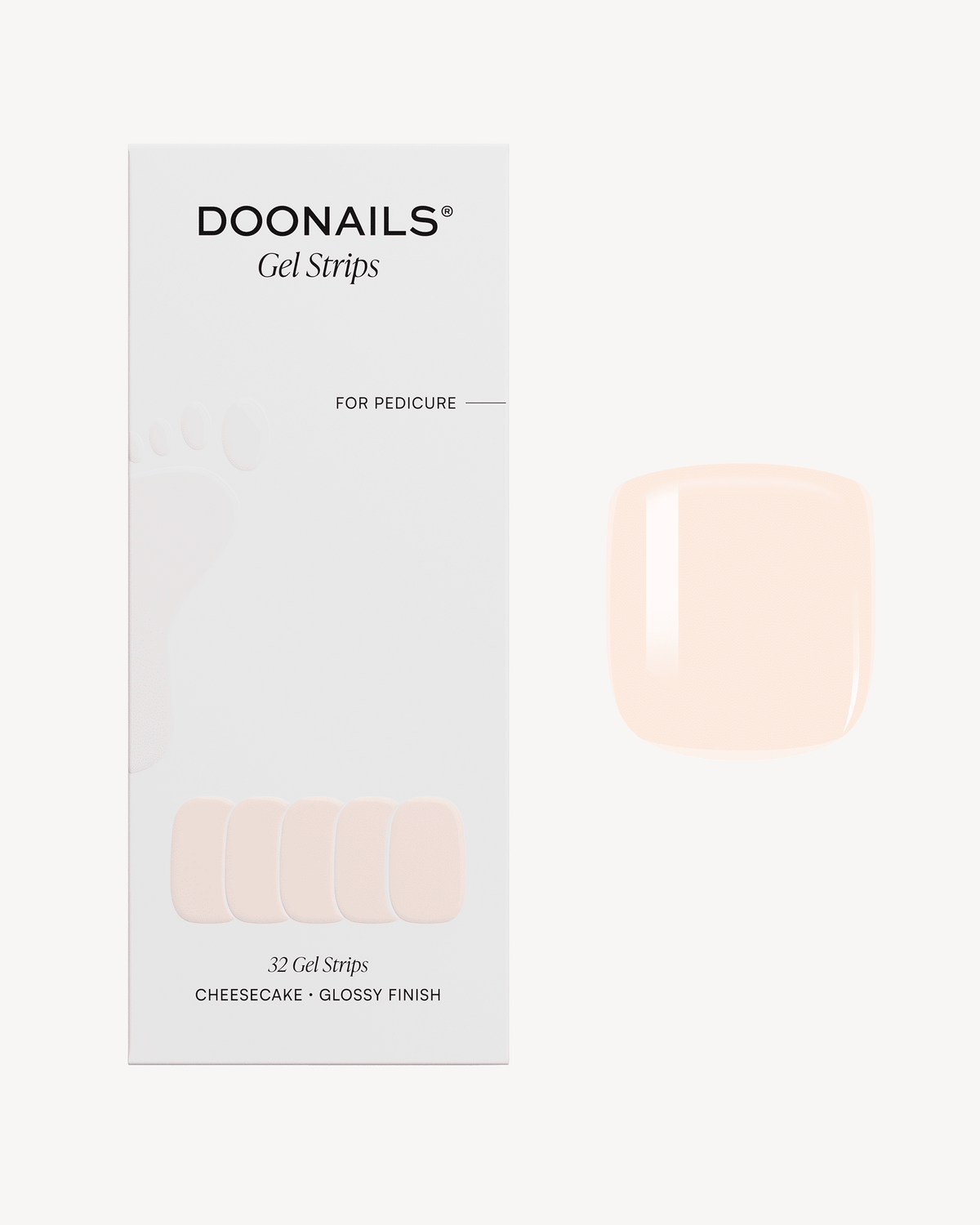 Cheesecake Pediküre UV Gel Strips