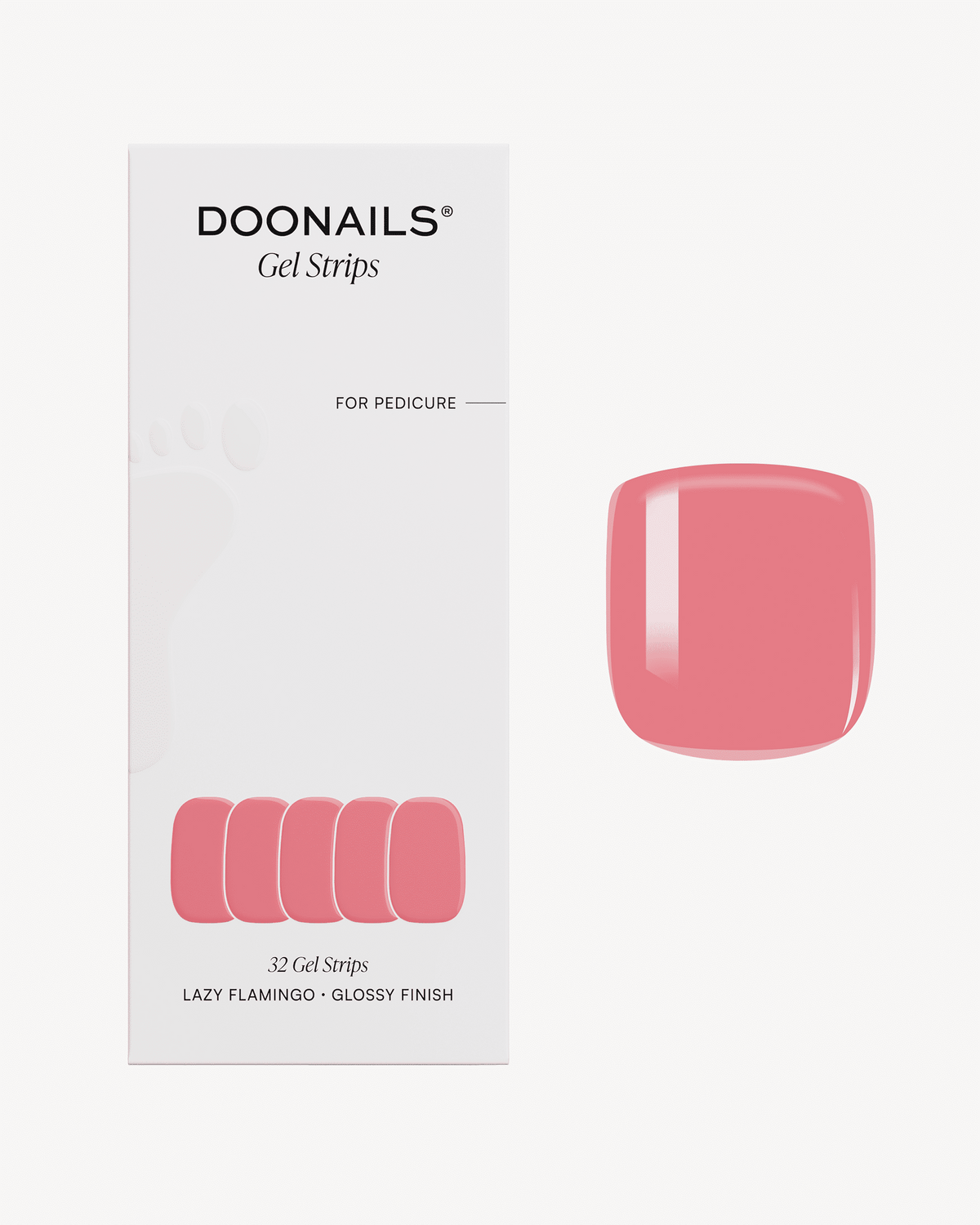 Lazy Flamingo Pediküre UV Gel Strips
