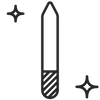 Glas Nagelfeile Icon