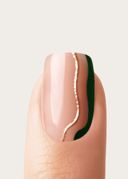 Gold Green Slate Swirl 