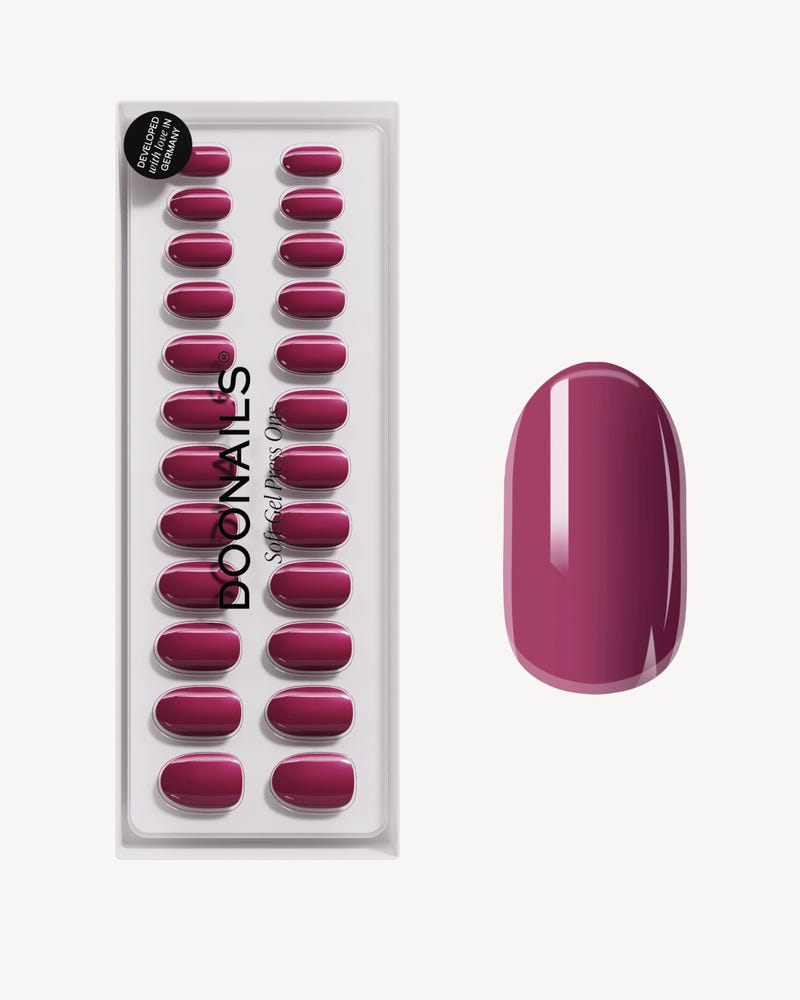 Bubblegum Medium Round Soft Gel Press Ons - Doonails