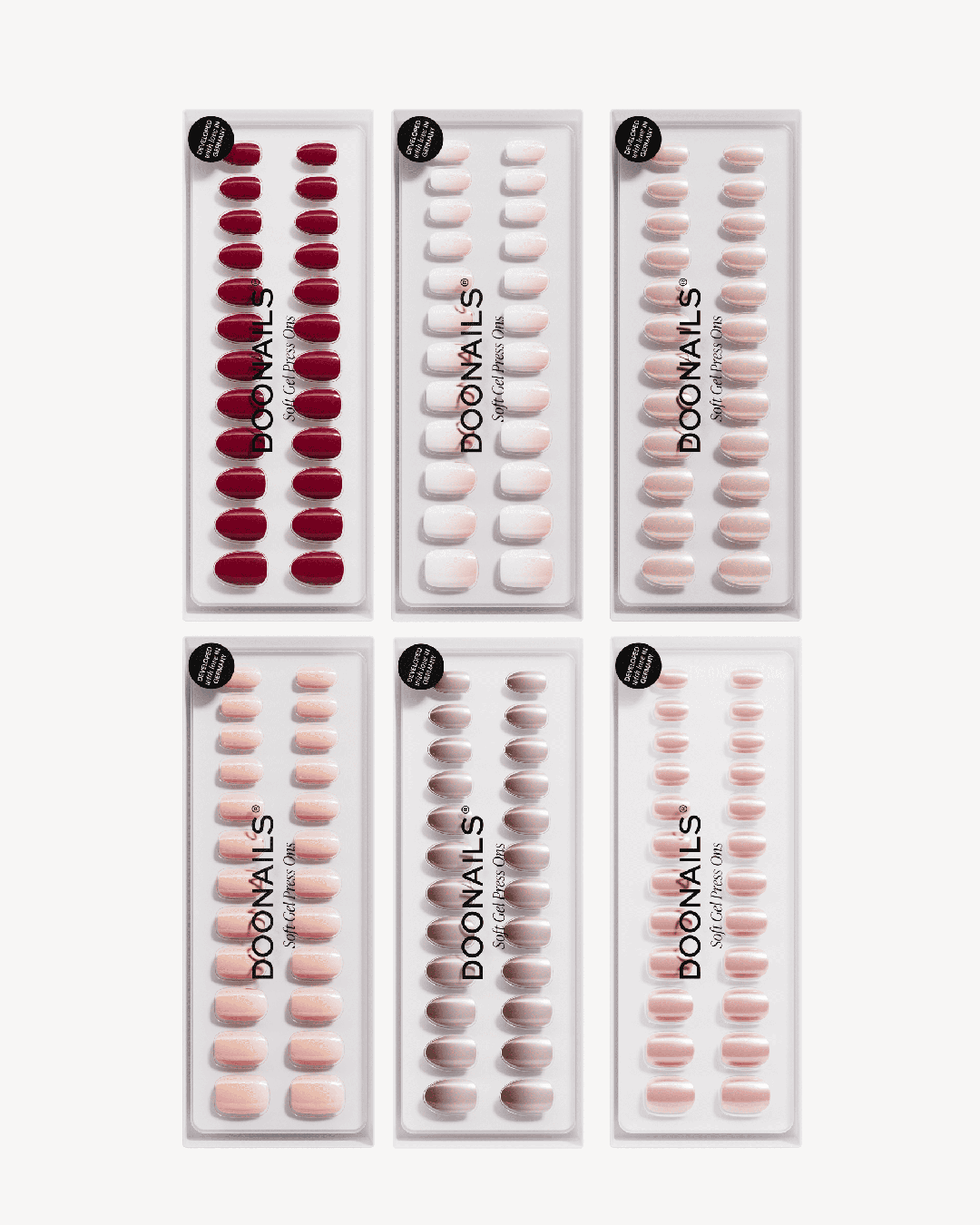 6x Bestseller Designs Bundle - Soft Gel Press Ons - Doonails