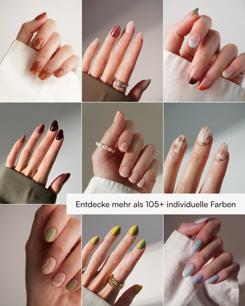 Verschiedene Dipping Powder Designs