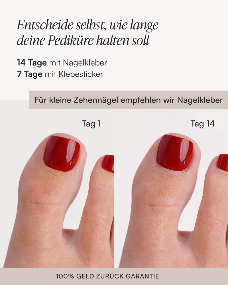 Ballerina Pediküre Soft Gel Press Ons