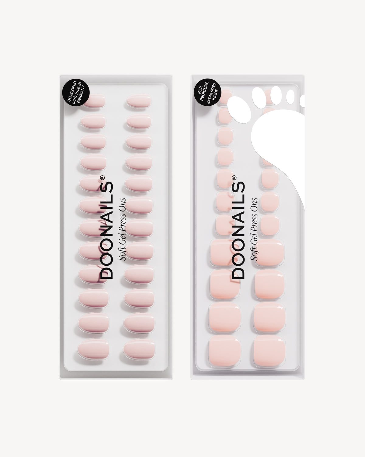 Ballerina Short Round Mani & Pedi Set - Soft Gel Press Ons