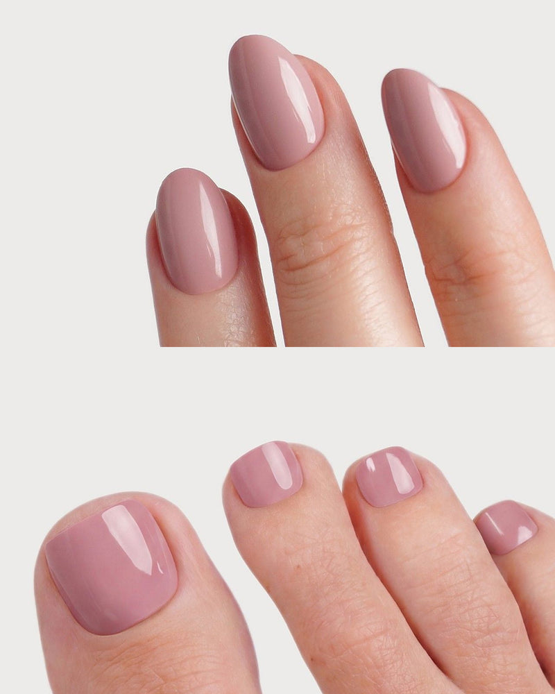 Valentine Crush Short Round Mani & Pedi Set - Soft Gel Press Ons