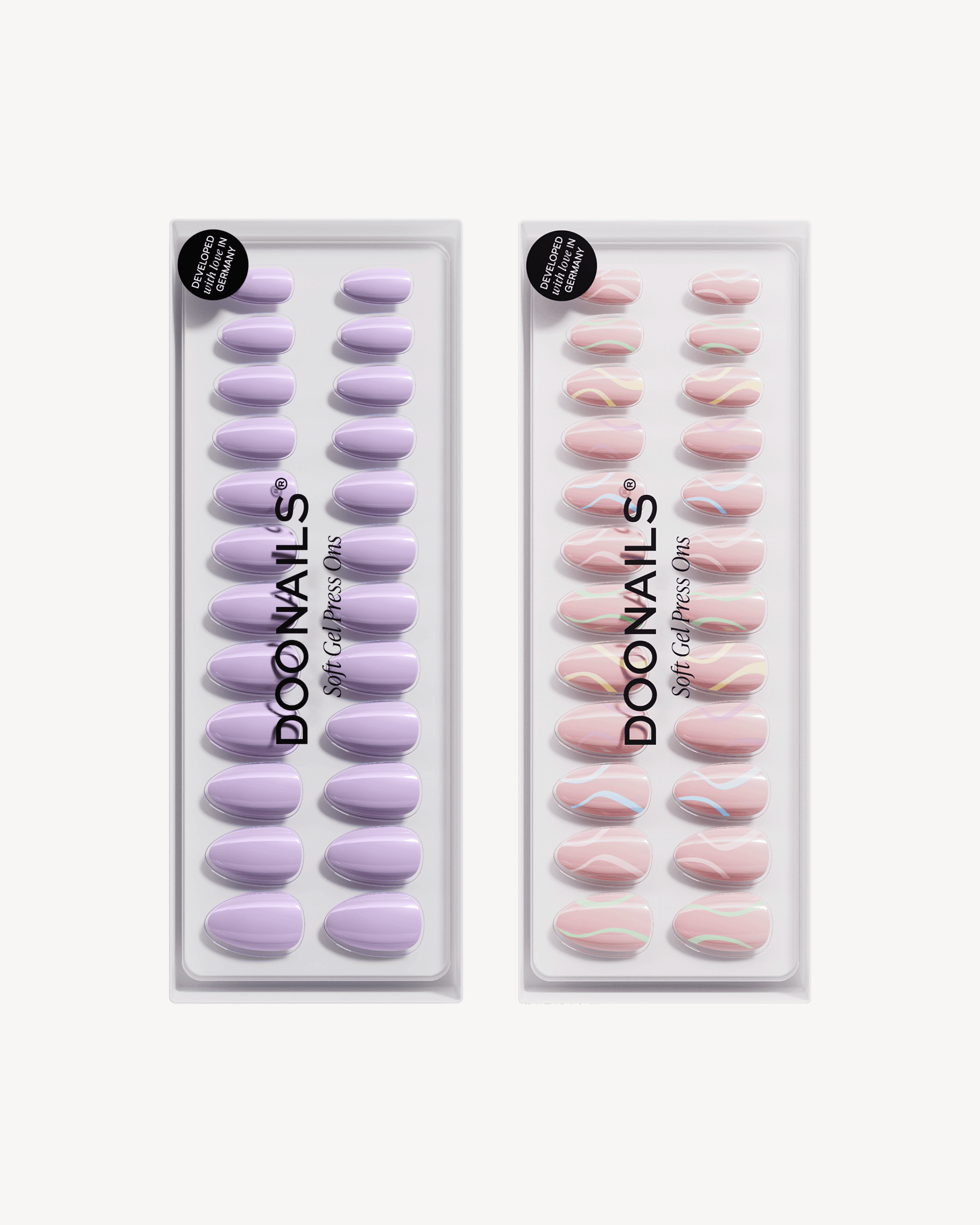 Pastel Spring Set - Short Almond Soft Gel Press Ons