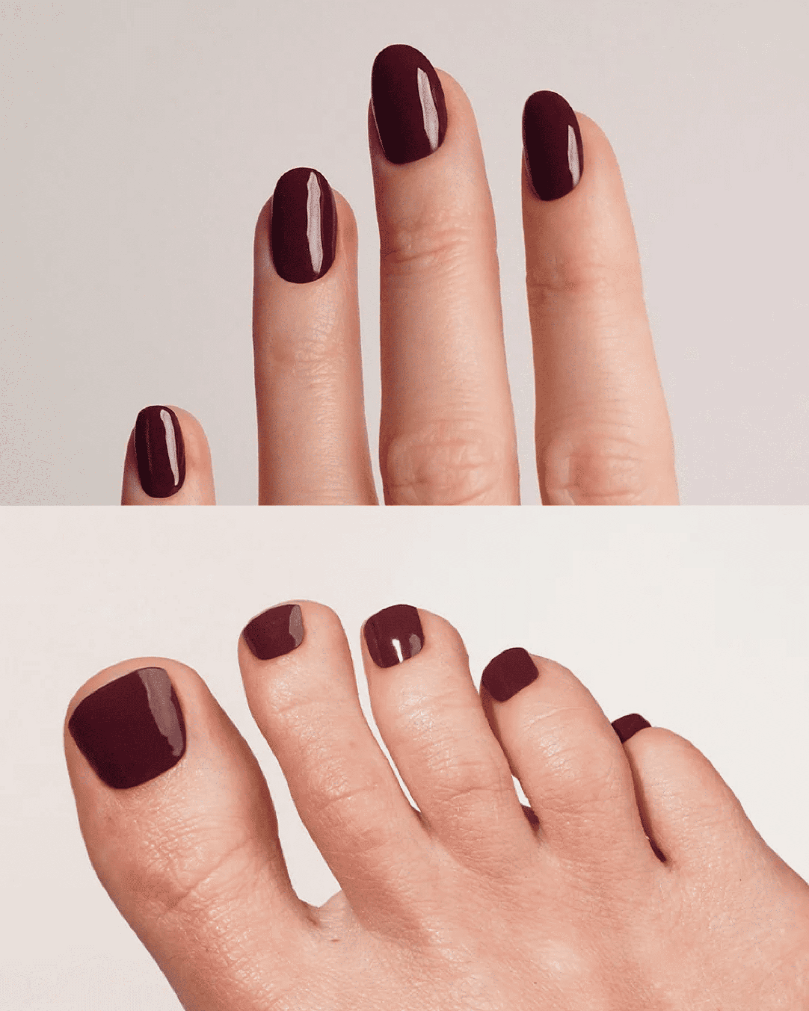 Plum Purple Mani & Pedi Set - Gel Strips - Doonails
