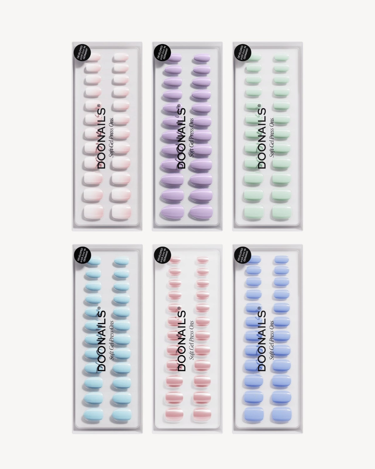 Farben Spar-Bundle - Soft Gel Press Ons
