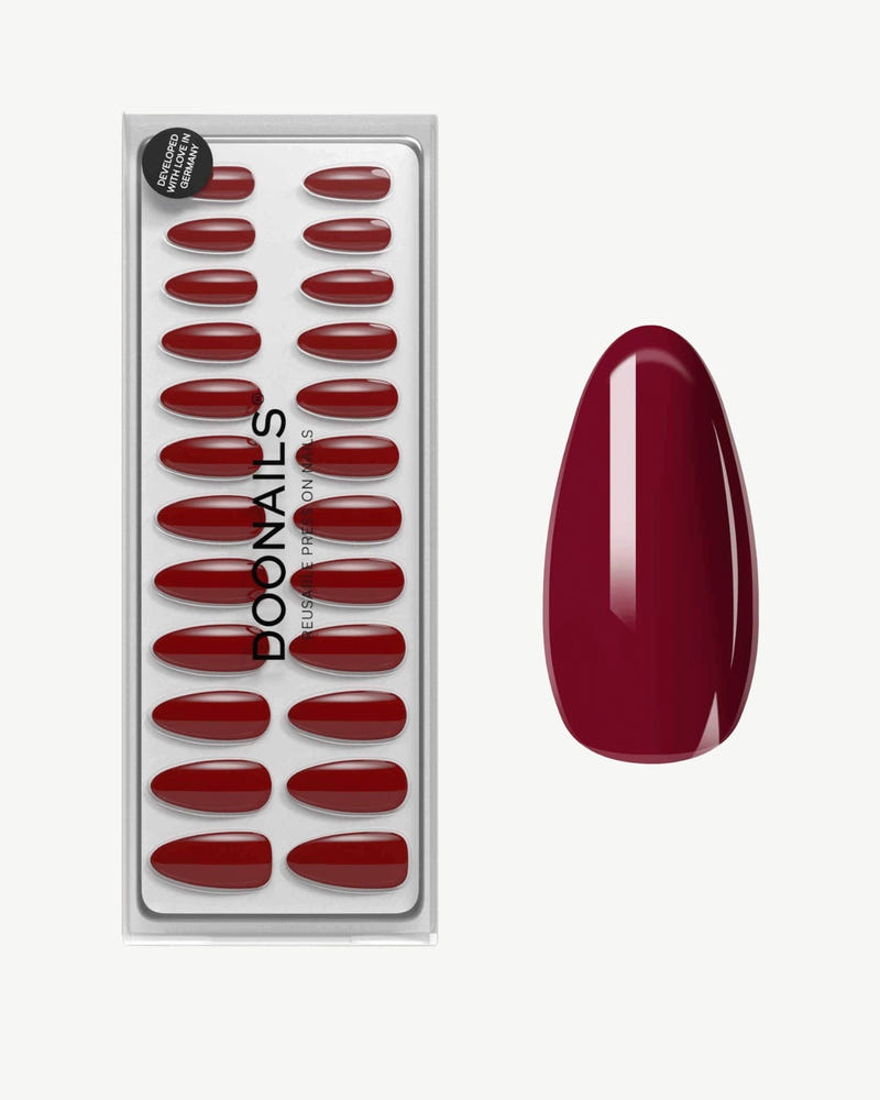 Love Paris Medium Almond Soft Gel Press Ons - Doonails