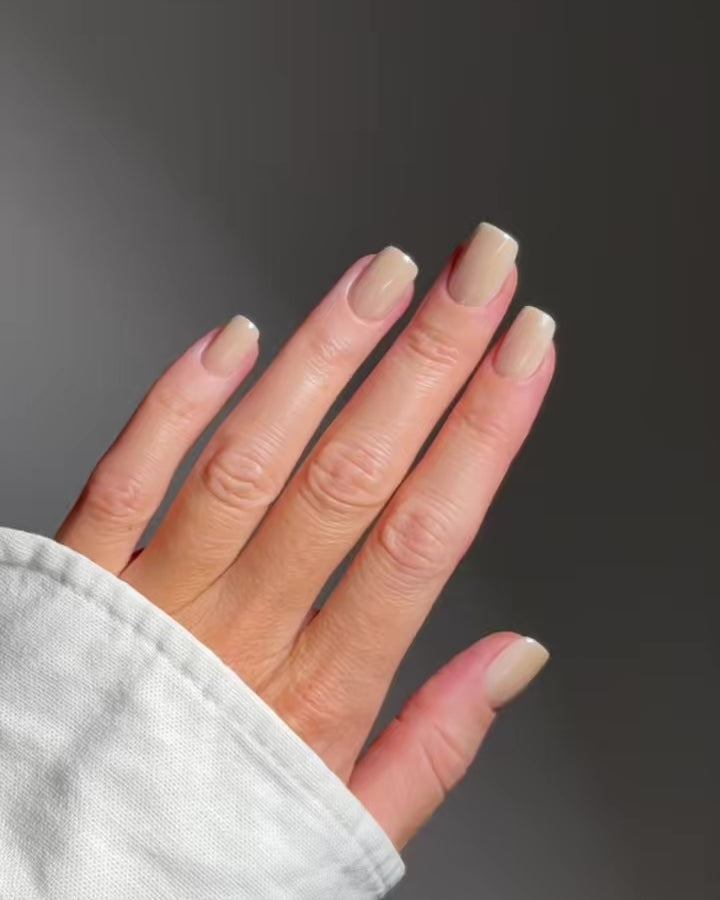 Toffee Short Square Soft Gel Press Ons