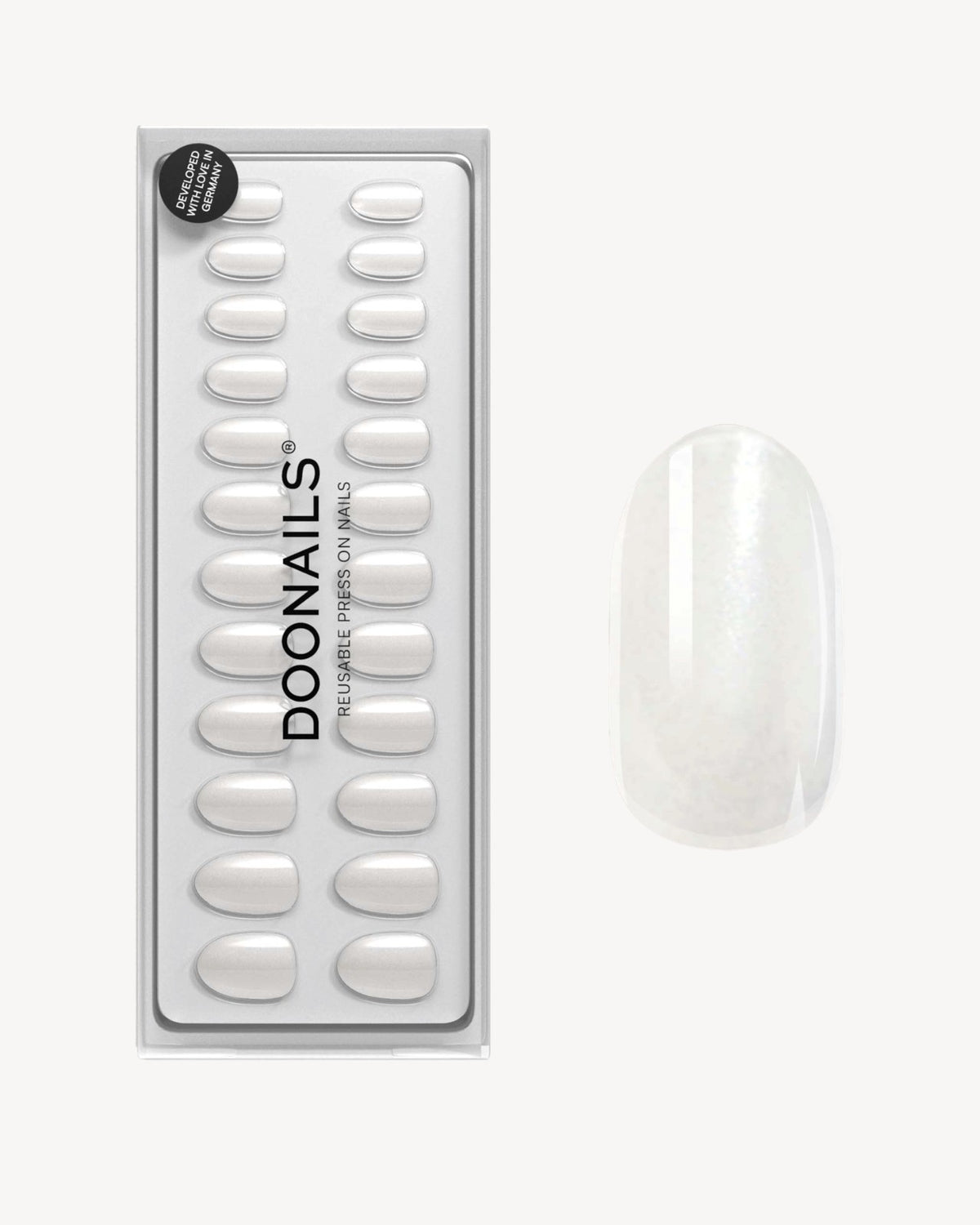 Milkshake Medium Round Soft Gel Press Ons - Doonails