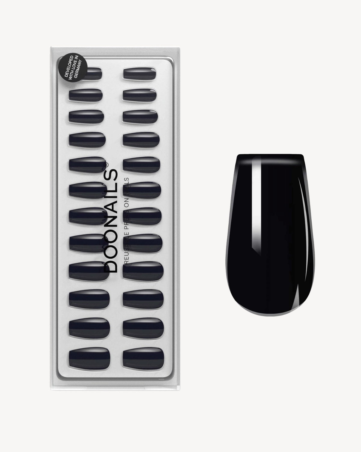 Dark Dream Short Coffin Soft Gel Press Ons - Doonails