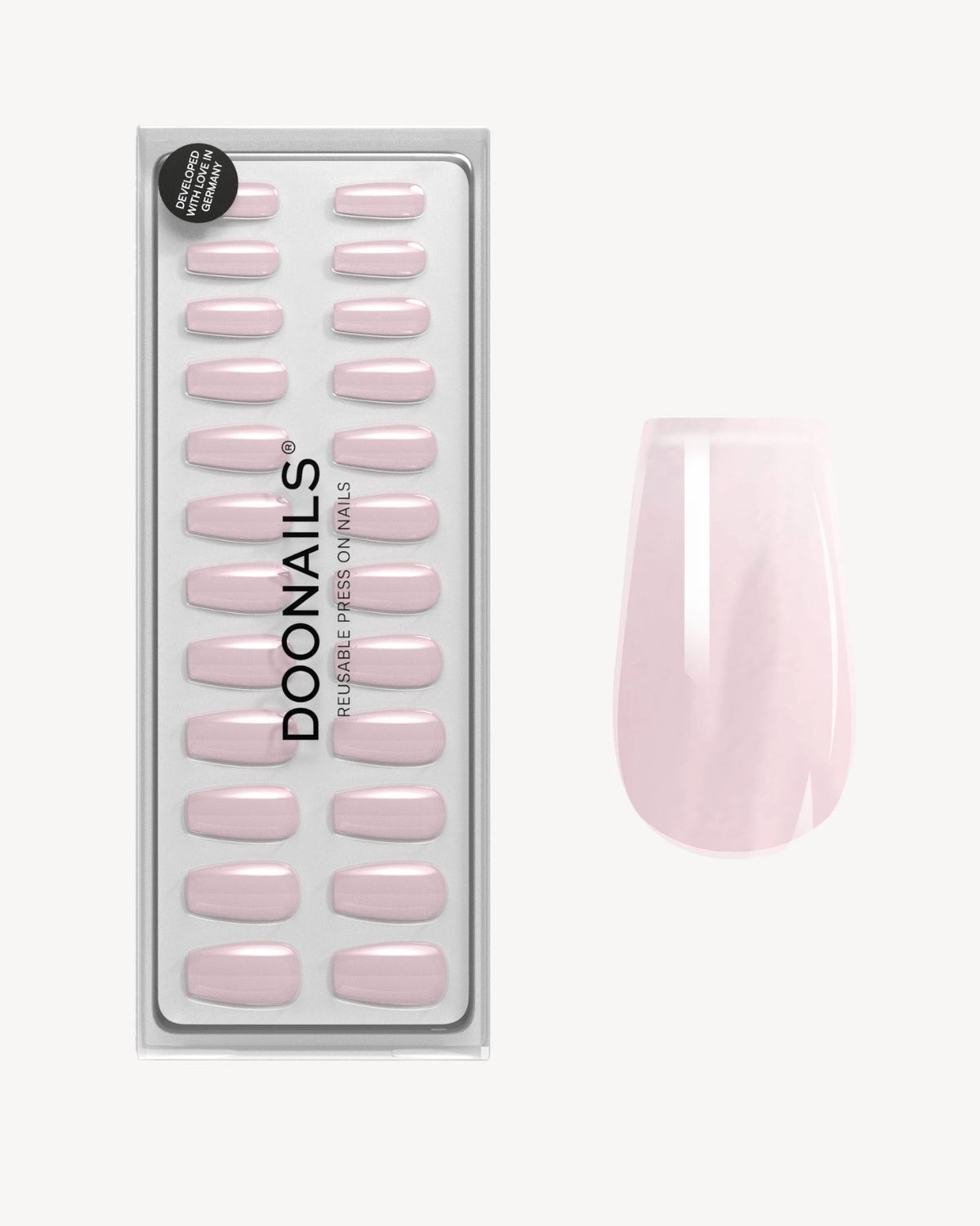 Jetset Short Coffin Soft Gel Press Ons - Doonails