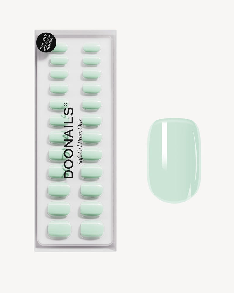 Cute Cucumber Short Square Soft Gel Press Ons - Doonails