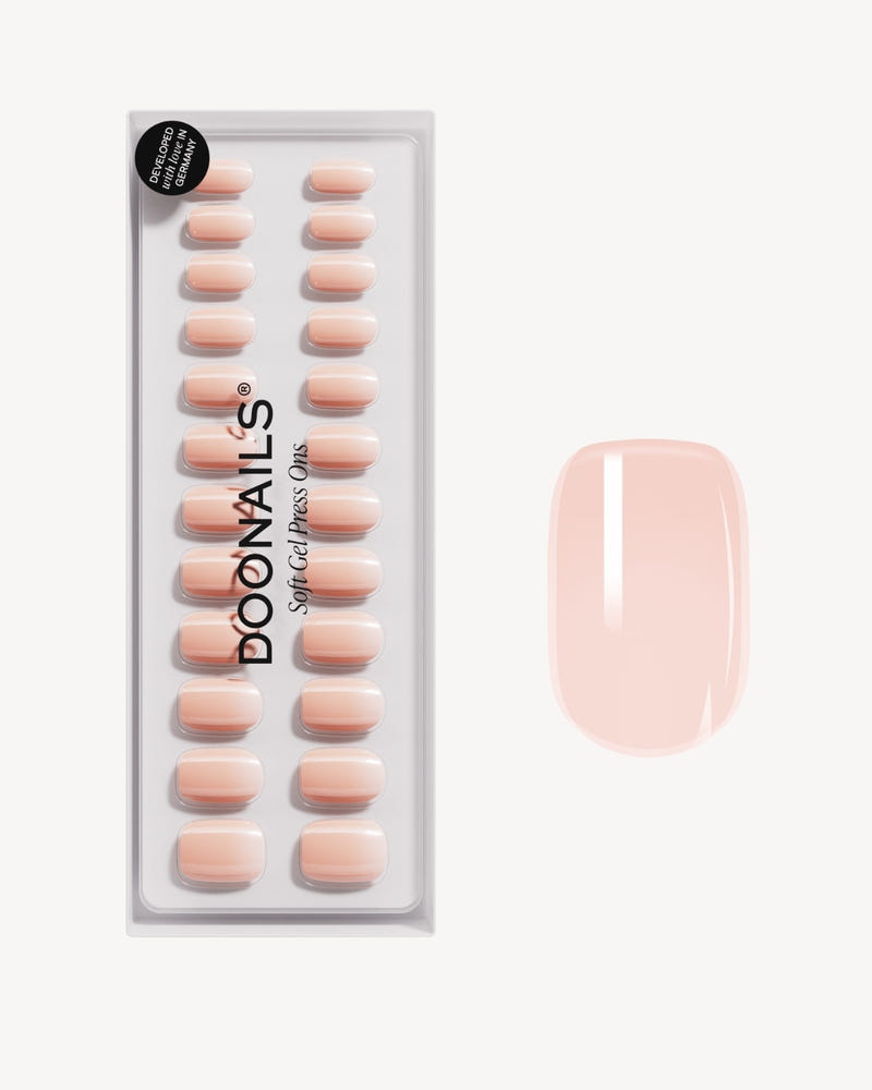 Latte Short Square Soft Gel Press Ons - Doonails