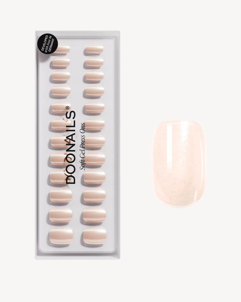 Prosecco Short Square Soft Gel Press Ons - Doonails